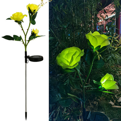 Lámpara Solar LED Decorativa Flores de Loto y Tulipanes - Luz Impermeable para Jardín - Image 11