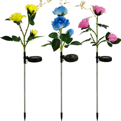 Lámpara Solar LED Decorativa Flores de Loto y Tulipanes - Luz Impermeable para Jardín - Image 13