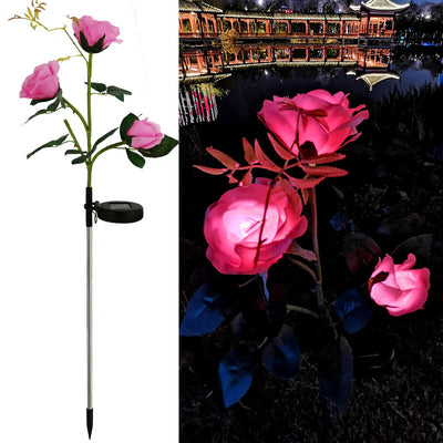 Lámpara Solar LED Decorativa Flores de Loto y Tulipanes - Luz Impermeable para Jardín - Image 18