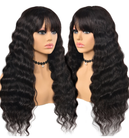 Peluca de Cabello Humano Natural Ondas Sueltas
