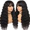 Peluca de Cabello Humano Natural Ondas Sueltas