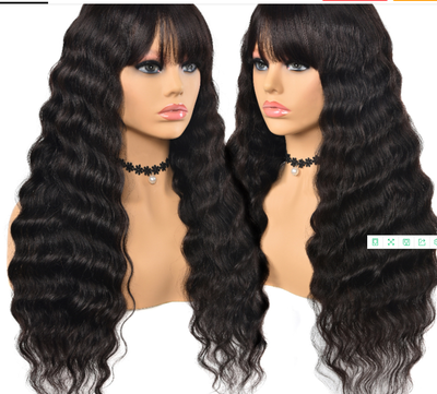 Peluca de Cabello Humano Natural Ondas Sueltas - Image 11