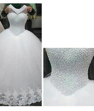 Vestido de Novia Coreano Elegante Cintura Media - Estilo Princesa Europeo - Image 3