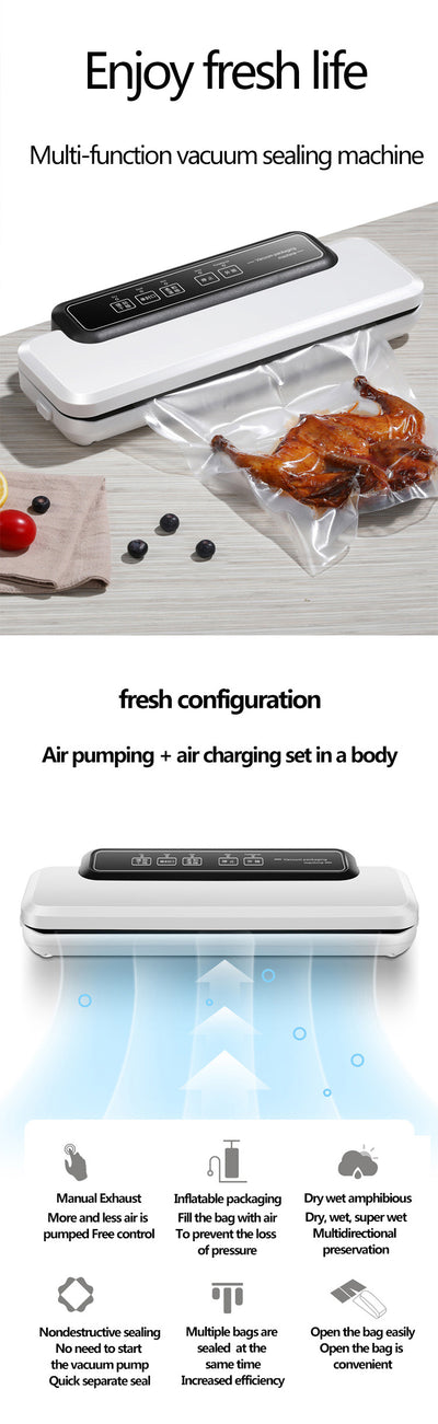 Selladora al Vacío Portátil 2 en 1 para Alimentos Húmedos y Secos - Image 9
