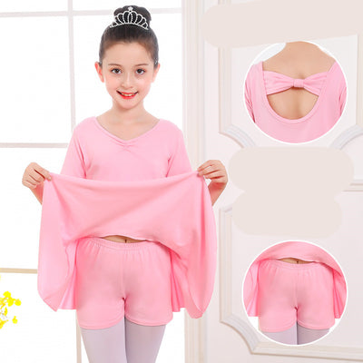 Ropa de Danza Infantil: Tutú Corto de Manga Corta para Niñas - Image 26