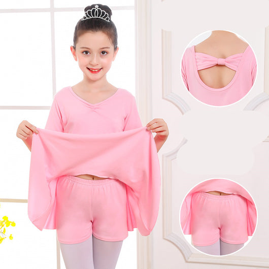 Ropa de Danza Infantil: Tutú Corto de Manga Corta para Niñas - Image 29
