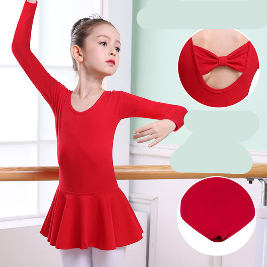 Ropa de Danza Infantil: Tutú Corto de Manga Corta para Niñas