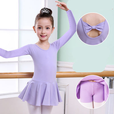 Ropa de Danza Infantil: Tutú Corto de Manga Corta para Niñas - Image 5