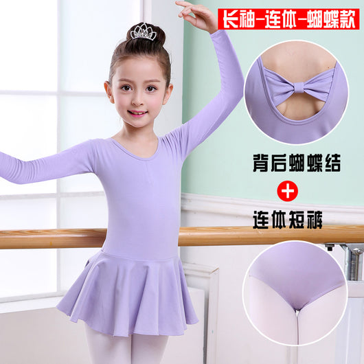 Ropa de Danza Infantil: Tutú Corto de Manga Corta para Niñas - Image 9