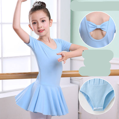 Ropa de Danza Infantil: Tutú Corto de Manga Corta para Niñas - Image 17