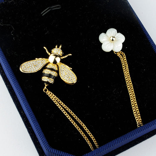 Broche Abeja Lujo Coreano - Alfiler Decorativo Cadena para Blusa y Accesorios - Image 13