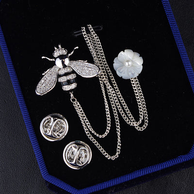Broche Abeja Lujo Coreano - Alfiler Decorativo Cadena para Blusa y Accesorios - Image 23