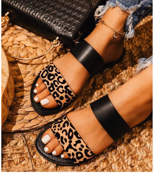 Sandalias Planas Estampado Animal Talla Grande - Diseño Europeo Moderno - Image 11