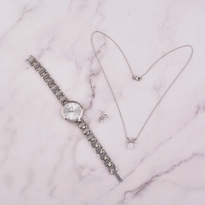 Conjunto de Regalo Reloj para Mujer con Collar y Aretes - Image 9