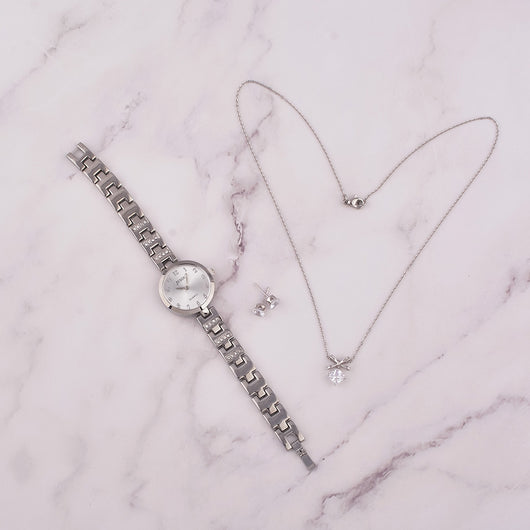 Conjunto de Regalo Reloj para Mujer con Collar y Aretes - Image 9