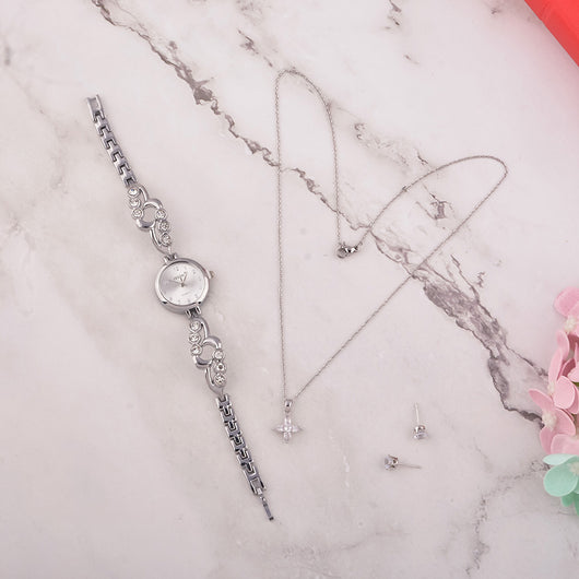 Conjunto de Regalo Reloj para Mujer con Collar y Aretes - Image 14
