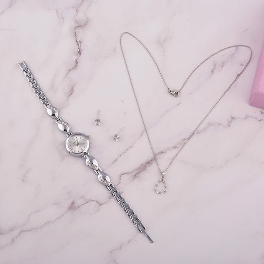 Conjunto de Regalo Reloj para Mujer con Collar y Aretes - Image 15