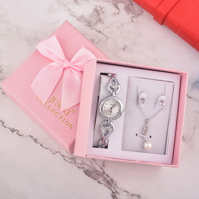 Conjunto de Regalo Reloj para Mujer con Collar y Aretes - Image 3
