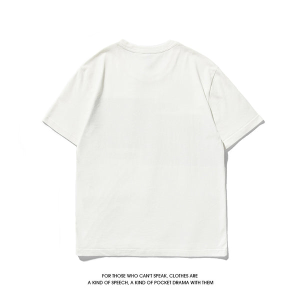 Camiseta Japonesa de Verano para Hombre - Algodón Puro de Manga Corta