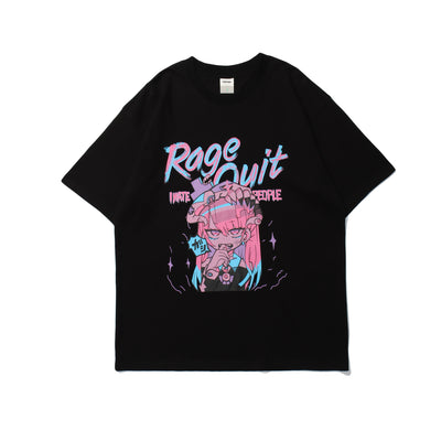Camiseta Hip-Hop Urbana Unisex con Estampado Cartoon Trendy - Image 9