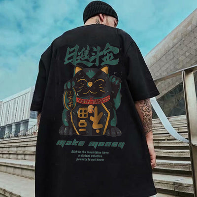 Camiseta Estilo Nacional Chino Rijindou Jinchao - Manga Corta Suelta Harajuku - Image 7