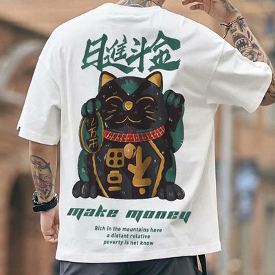 Camiseta Estilo Nacional Chino Rijindou Jinchao - Manga Corta Suelta Harajuku - Image 4