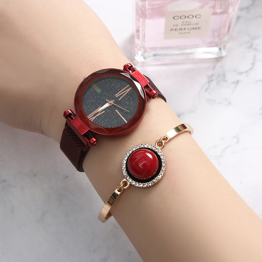 Reloj de Cuarzo Elegante para Mujer - Set de 5 Piezas Impermeable con Pulsera - Image 10