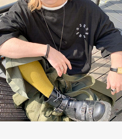 Playera Estilo Harajuku Flor de Cajú con Efecto Espuma - Tendencia Coreana Hip-Hop - Image 20
