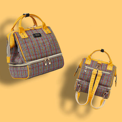 Mochila Pañalera Maternity Gris - Bolsa de Cambio Compacta para Viajes