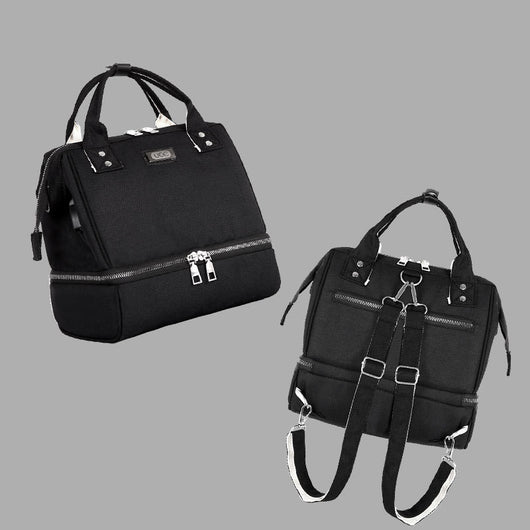 Mochila Pañalera Maternity Gris - Bolsa de Cambio Compacta para Viajes - Image 3