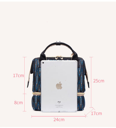 Mochila Pañalera Maternity Gris - Bolsa de Cambio Compacta para Viajes - Image 11