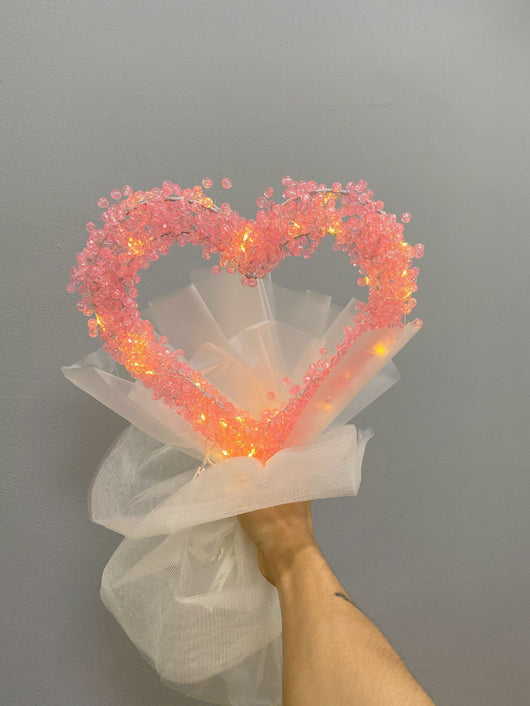 Kit DIY Ramo de Flores de Cuentas Hechas a Mano - Gipsófila y Luna - Image 15
