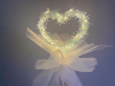 Kit DIY Ramo de Flores de Cuentas Hechas a Mano - Gipsófila y Luna - Image 3