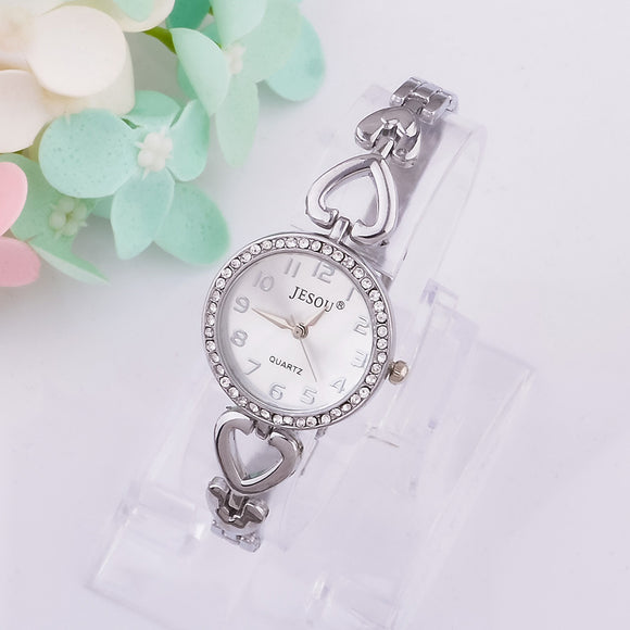 Juego de Joyería Elegante: Reloj, Collar, Anillo y Aretes