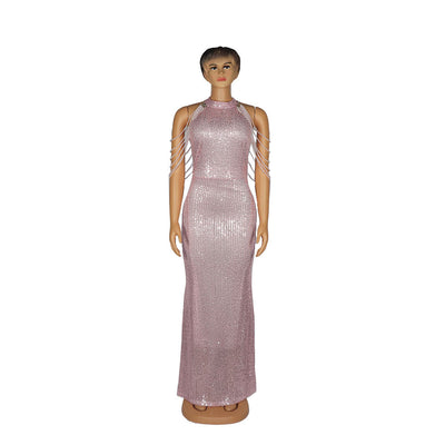 Vestido Sirena de Lentejuelas Elástico Premium para Mujer - Image 5