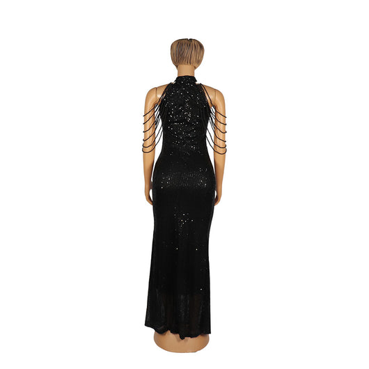 Vestido Sirena de Lentejuelas Elástico Premium para Mujer - Image 3
