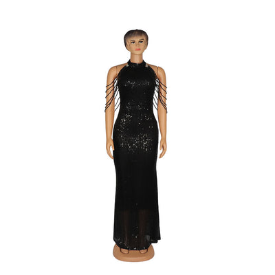 Vestido Sirena de Lentejuelas Elástico Premium para Mujer - Image 4