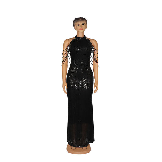 Vestido Sirena de Lentejuelas Elástico Premium para Mujer - Image 4