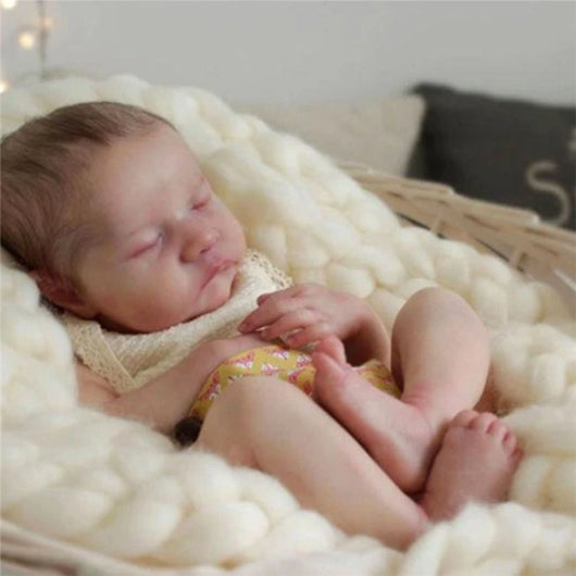 Muñeca Reborn de Simulación de 50cm con Cuerpo de Goma Completo