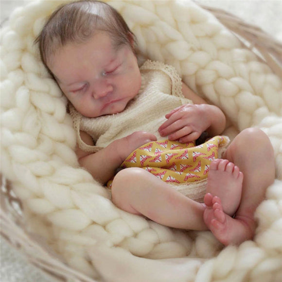 Muñeca Reborn de Simulación de 50cm con Cuerpo de Goma Completo