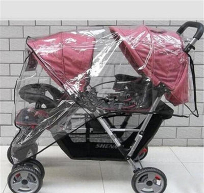 Protector Impermeable para Cochecito Doble - Asientos Delantero y Trasero - Image 9