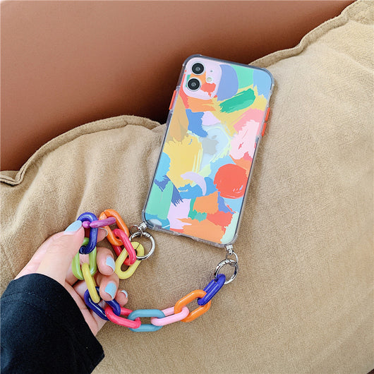 Funda Silicona Compatible con iPhone 12, 11, 8 Plus, XS, XS Max, XR - Protección Suave con Pulsera - Image 10