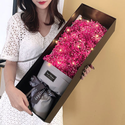 Ramo de Flores Eternas Gypsophila - Caja de Lujo para Regalo - Image 5