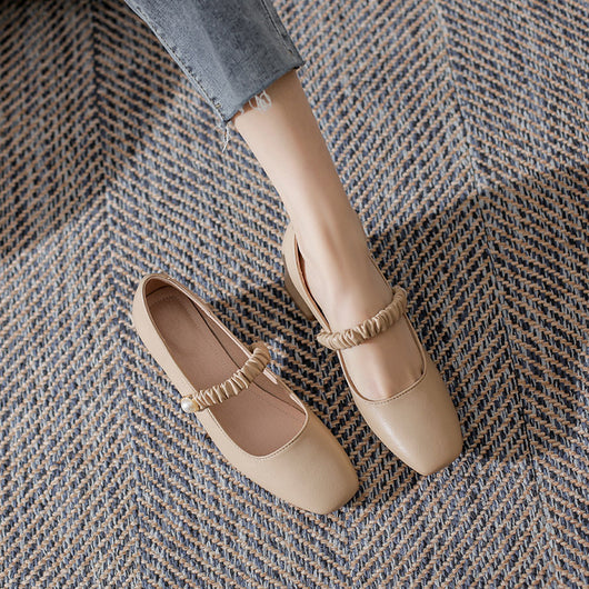 Zapatos Mary Jane Vintage Tacón Grueso Punta Cuadrada para Mujer - Image 11