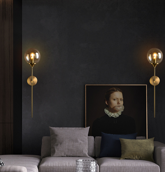 Lámpara de Pared Minimalista Vidrio y Bronce para Hoteles y Espacios Modernos - Image 8