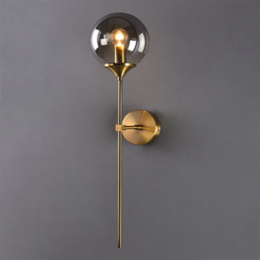 Lámpara de Pared Minimalista Vidrio y Bronce para Hoteles y Espacios Modernos - Image 4