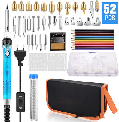 Kit Profesional de Pirograbado 99 Piezas con Termostato y Pluma Grabadora - Image 10