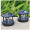 Faro Giratorio Solar para Jardín - Luz Decorativa Exterior Automática