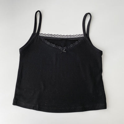 Blusa Camisola Mujer Verano Encaje Vintage Ajustada - Image 5