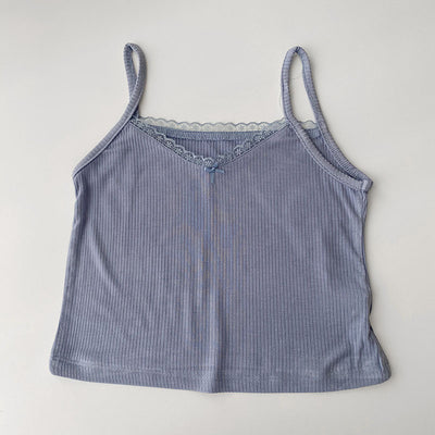 Blusa Camisola Mujer Verano Encaje Vintage Ajustada - Image 6